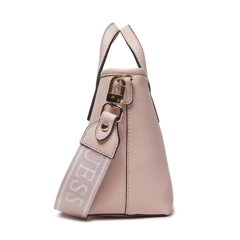 Borsa Donna a Mano con Tracolla GUESS Linea Latona Mini Colore Light Rose