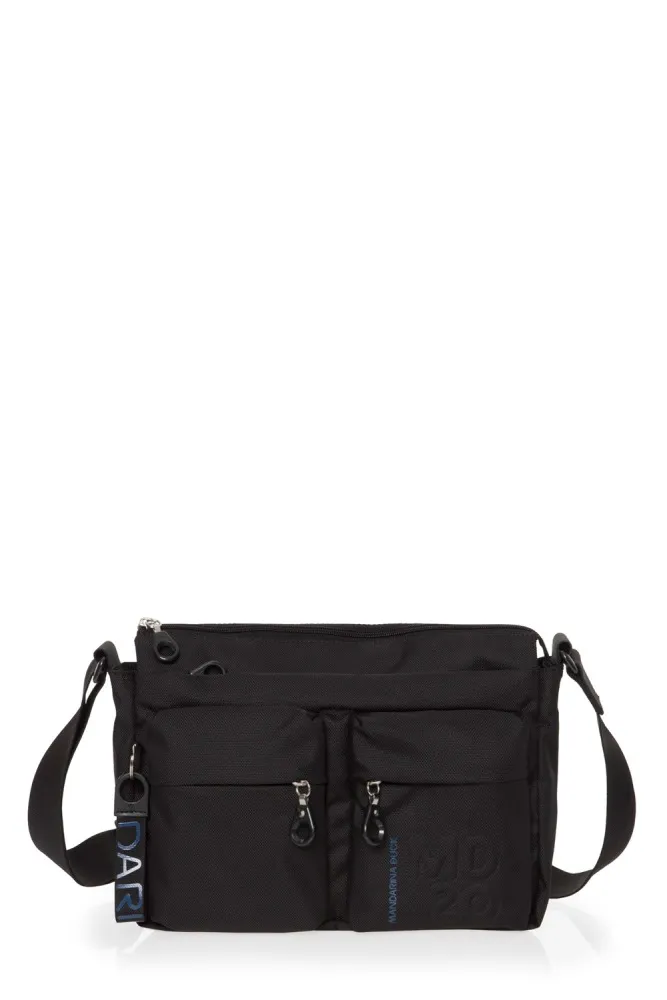 BORSA MANDARINA DUCK MD20 TRACOLLA MULTITASCHE NERO QMTX5 BLACK