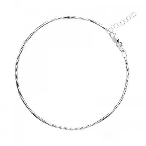 BRACCIALE CODA DI TOPO IN ORO BIANCO 18KT