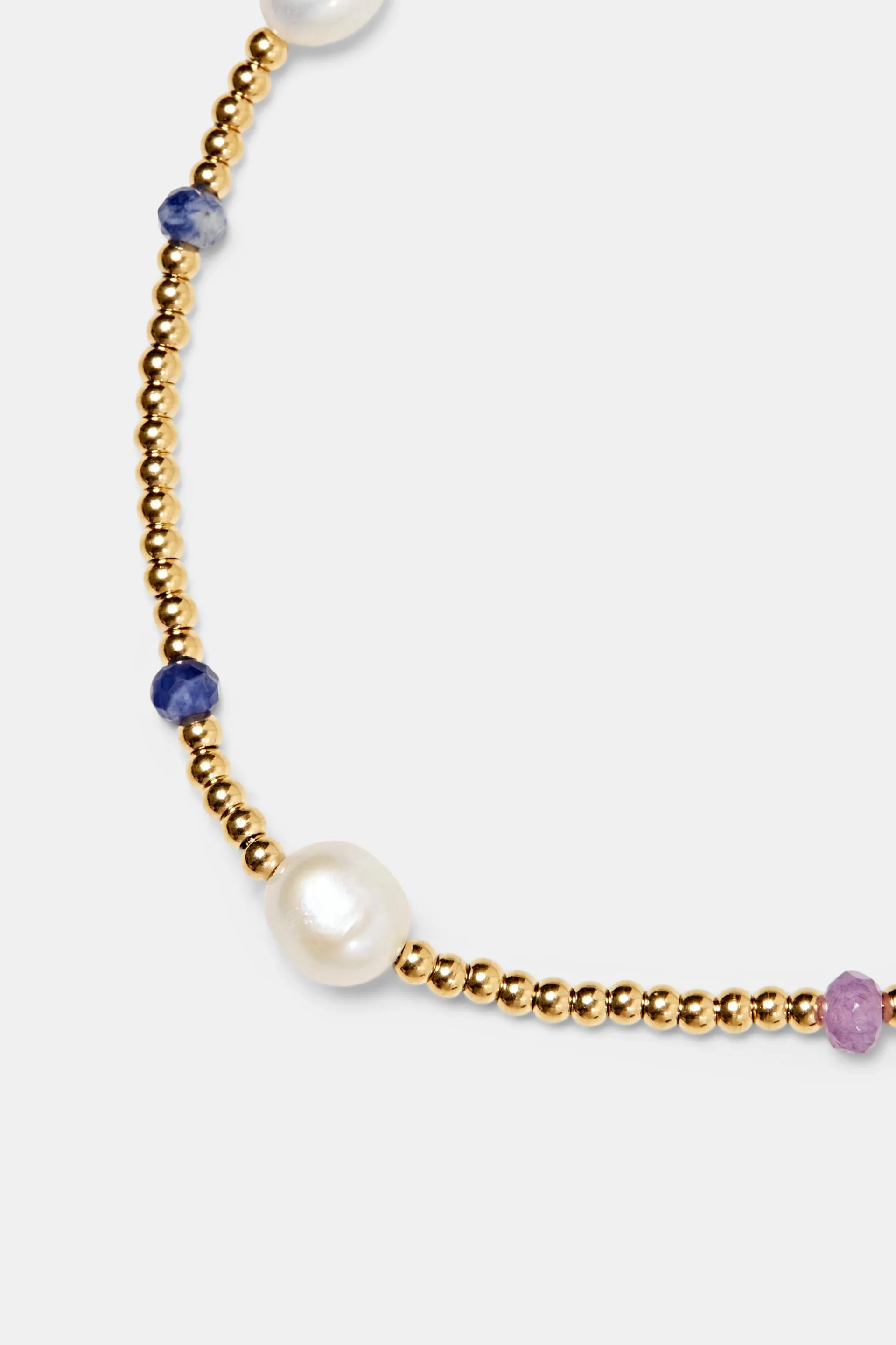 Bracciale con perle in acciaio inossidabile