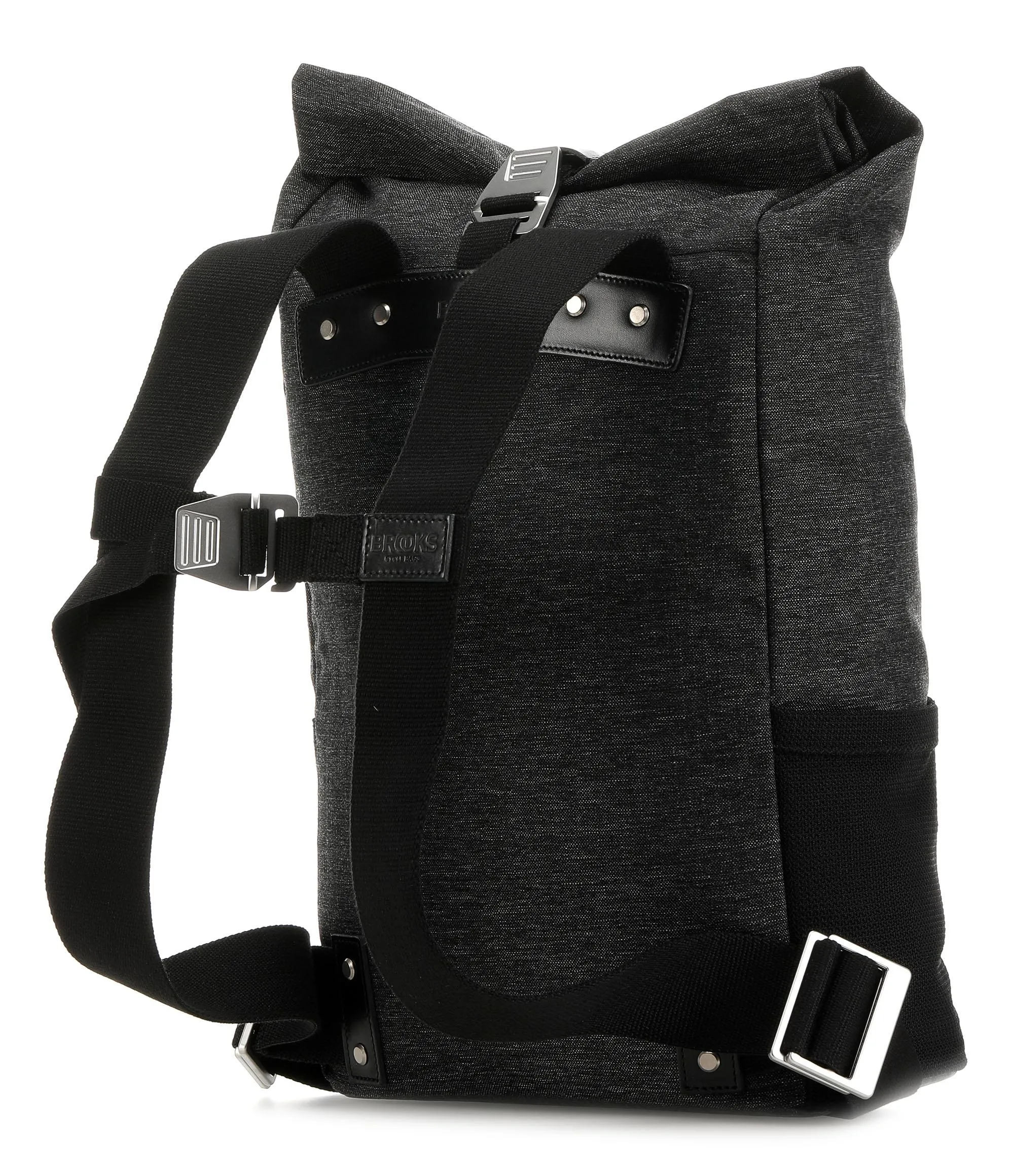  Brooks England Pickwick Small Tex Zaino roll-top nylon nero  