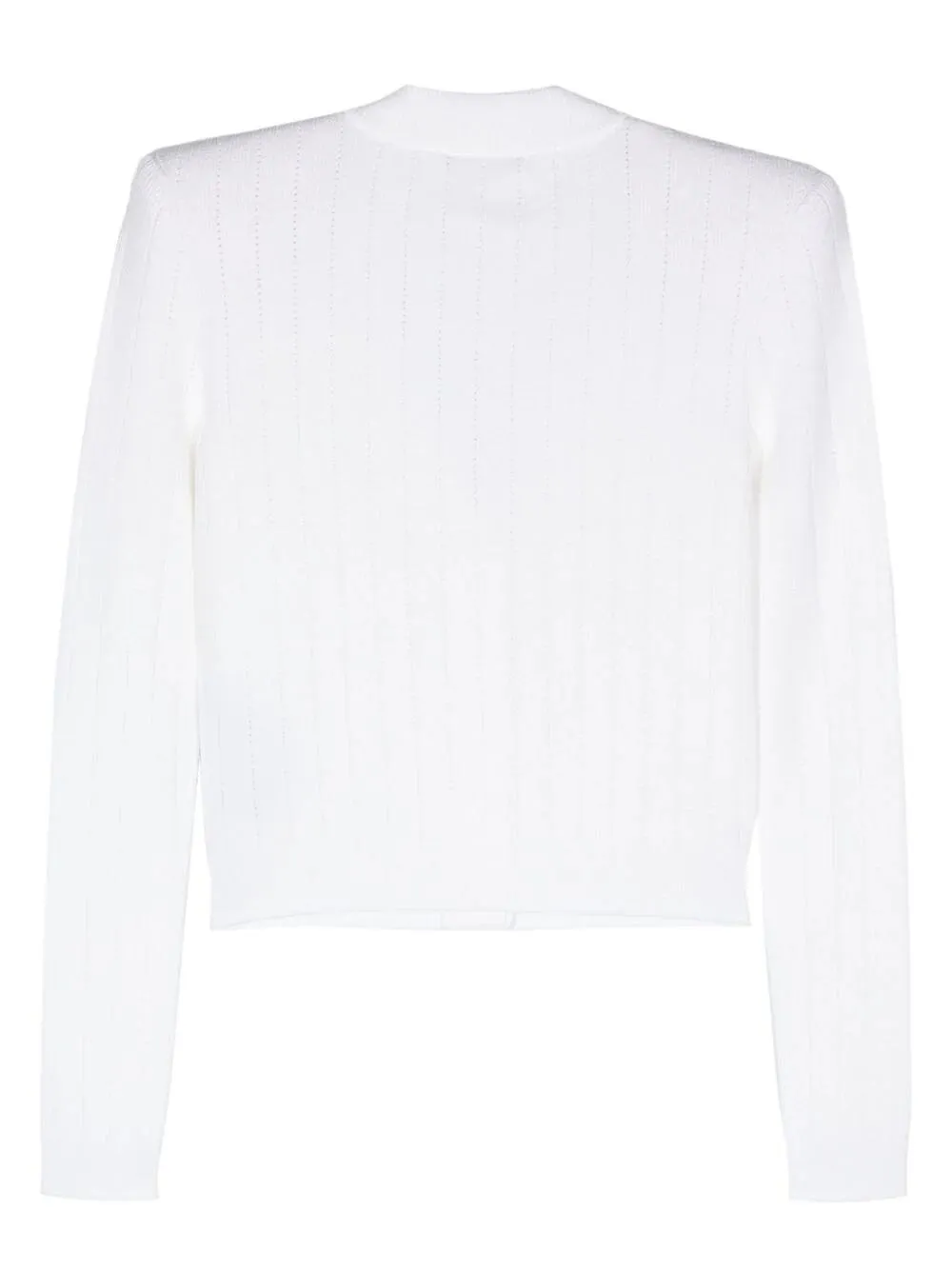 Buttoned Knit Crop Cardigan