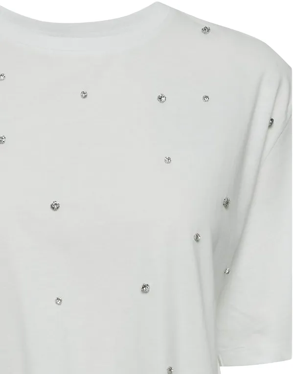 b.young women's short sleeve t-shirt with Pen Jewen applications 20814441 114800 white