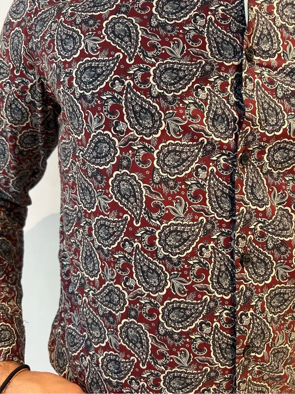 Camicia colletto damscata