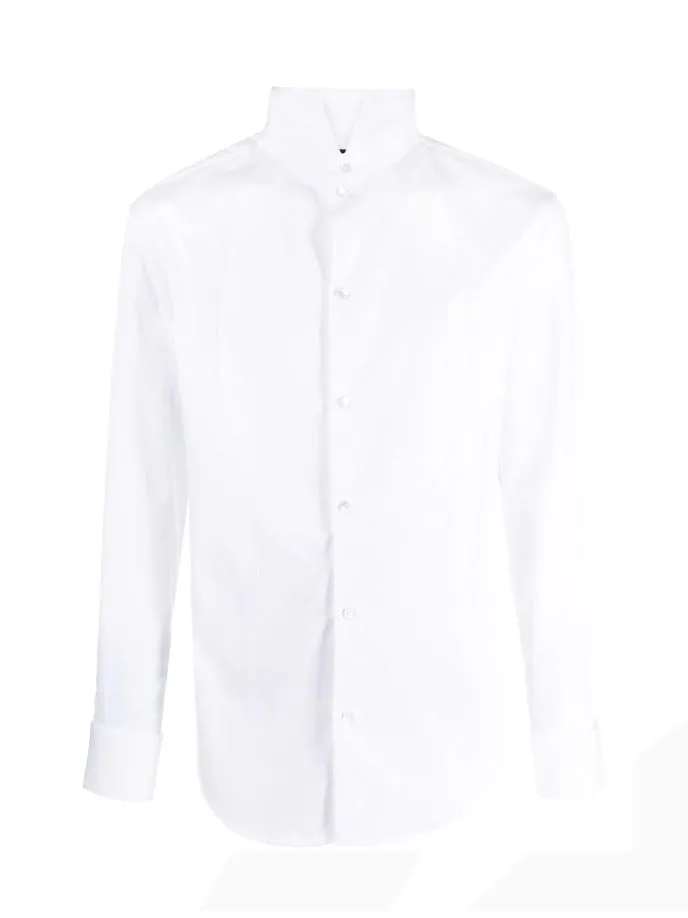 Camicia con colletto alla francese