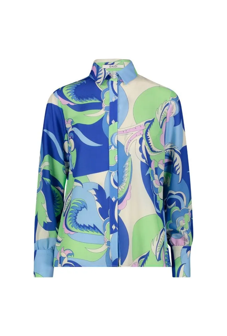Camicia floreale in georgette
