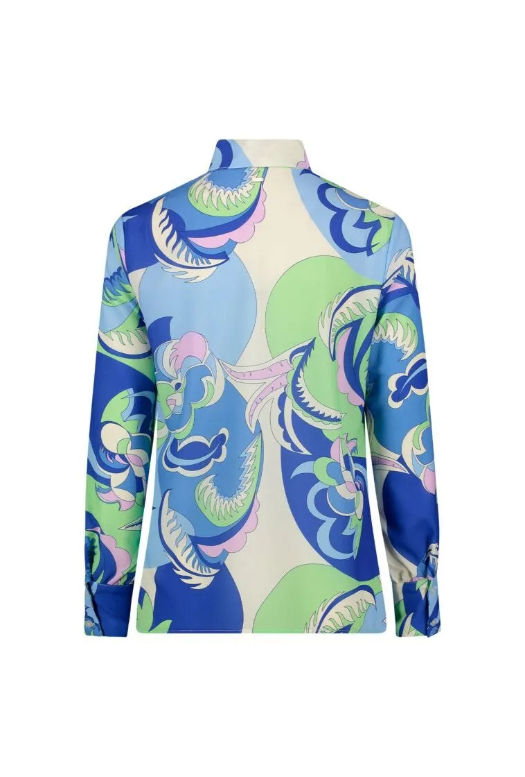 Camicia floreale in georgette