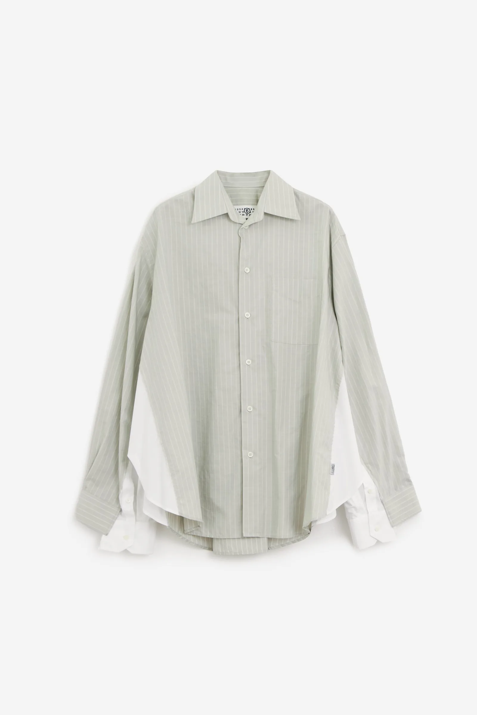 Camicia in cotone acquamarina