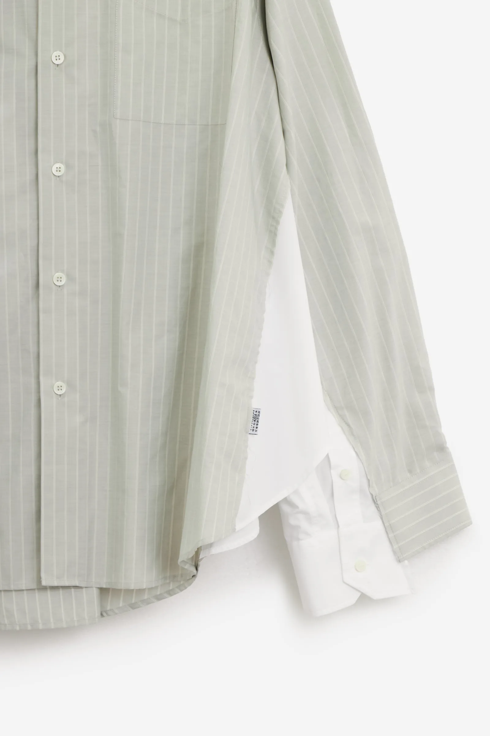 Camicia in cotone acquamarina