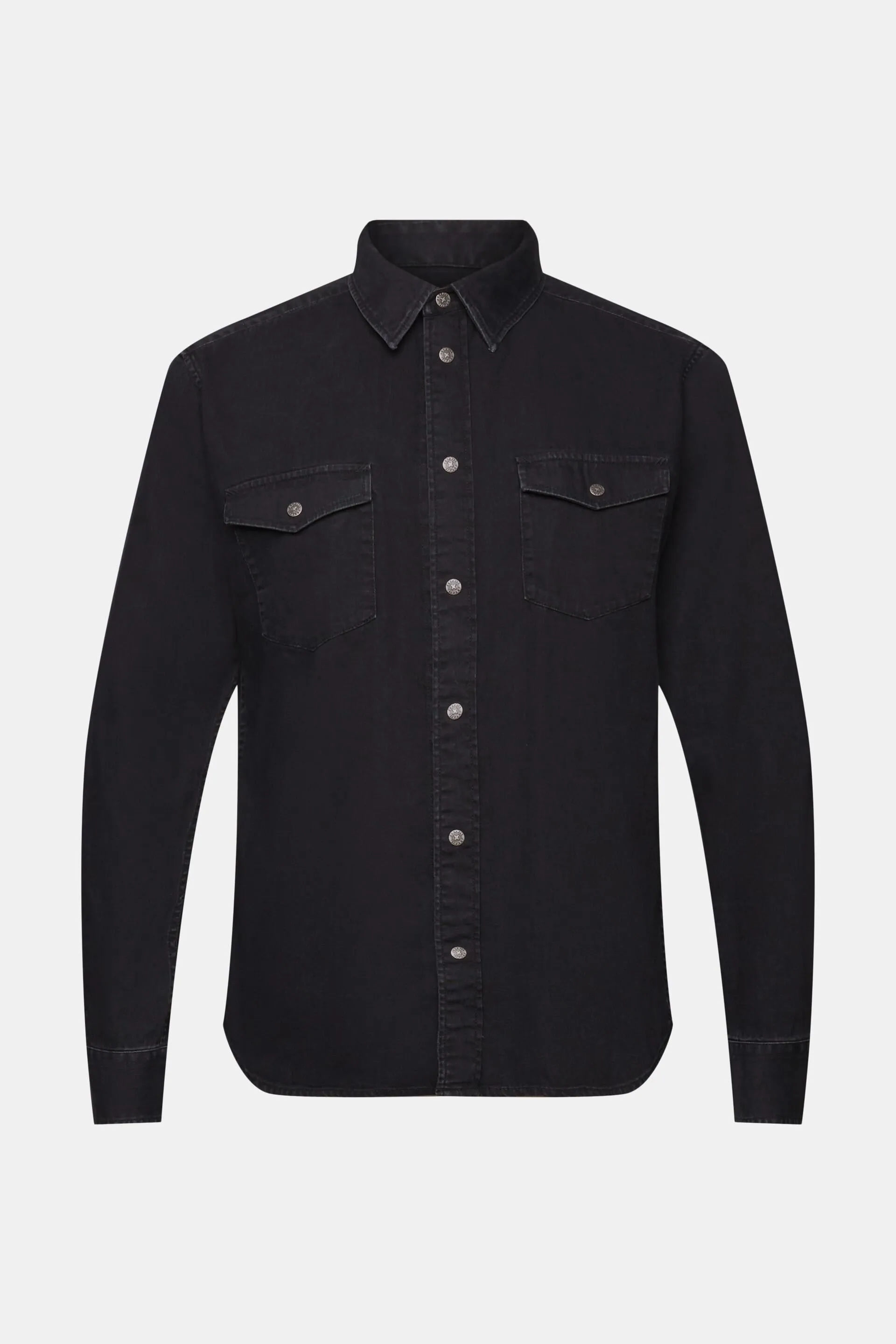Camicia in denim, 100% cotone