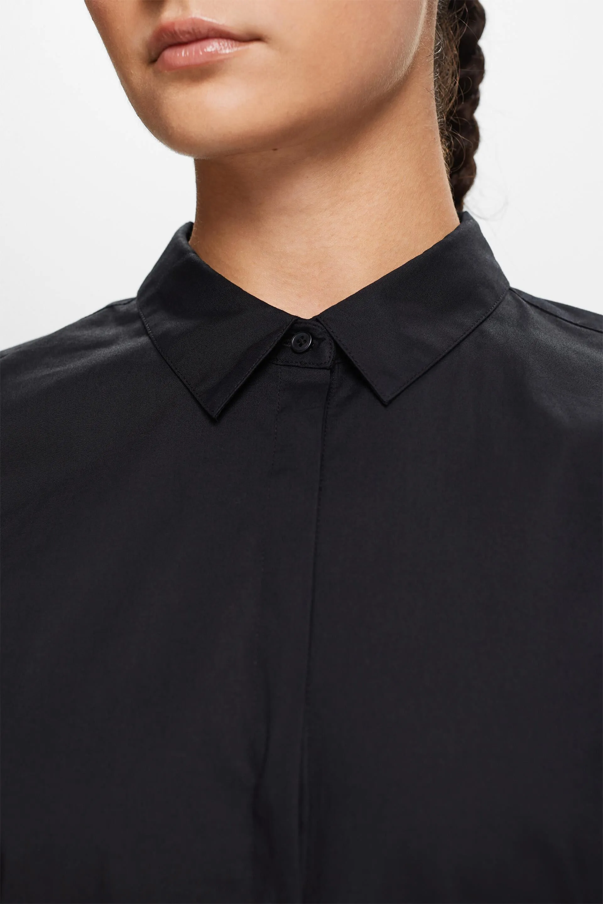 Camicia in popeline a maniche lunghe