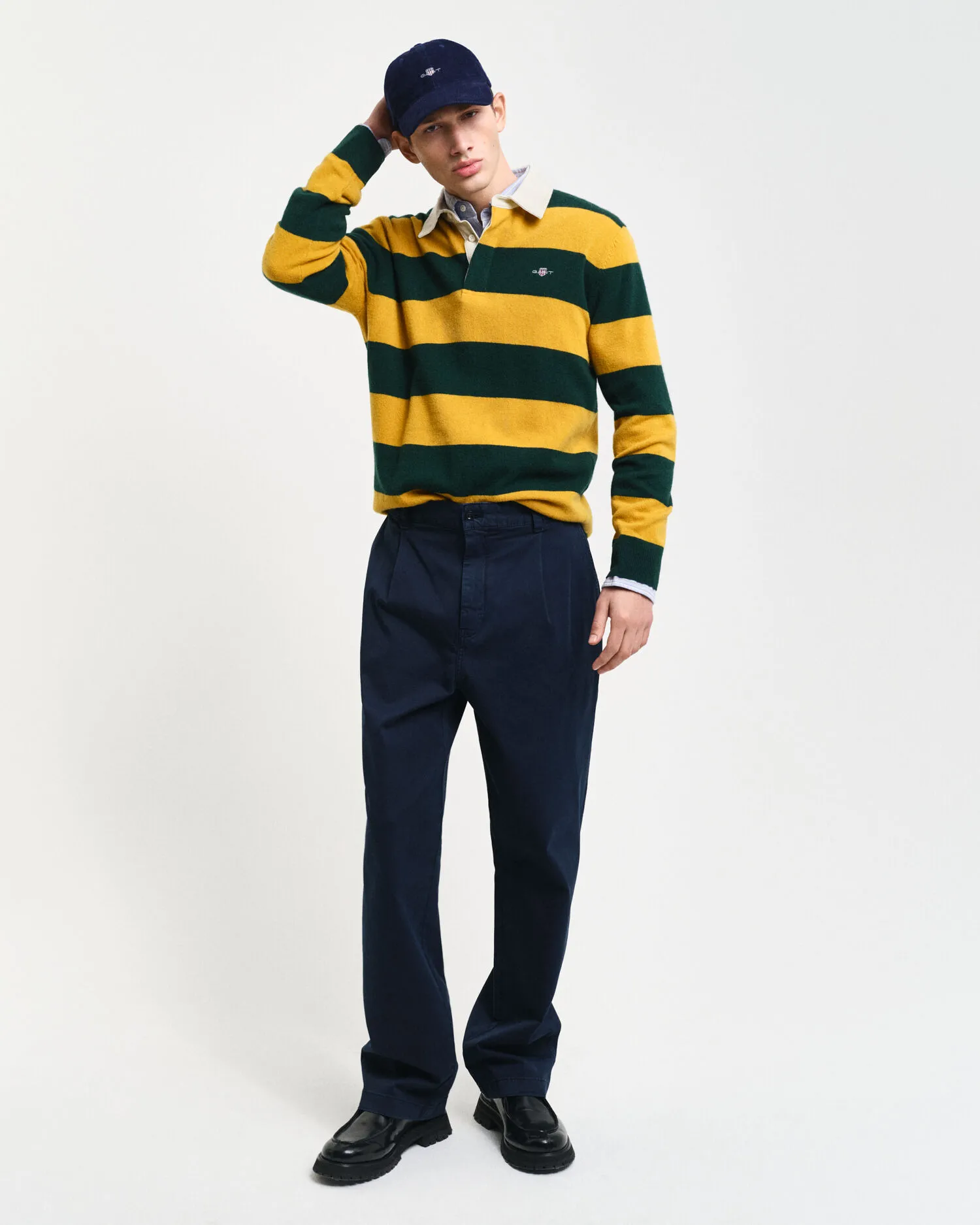 Camicia in twill di cotone relaxed fit    
