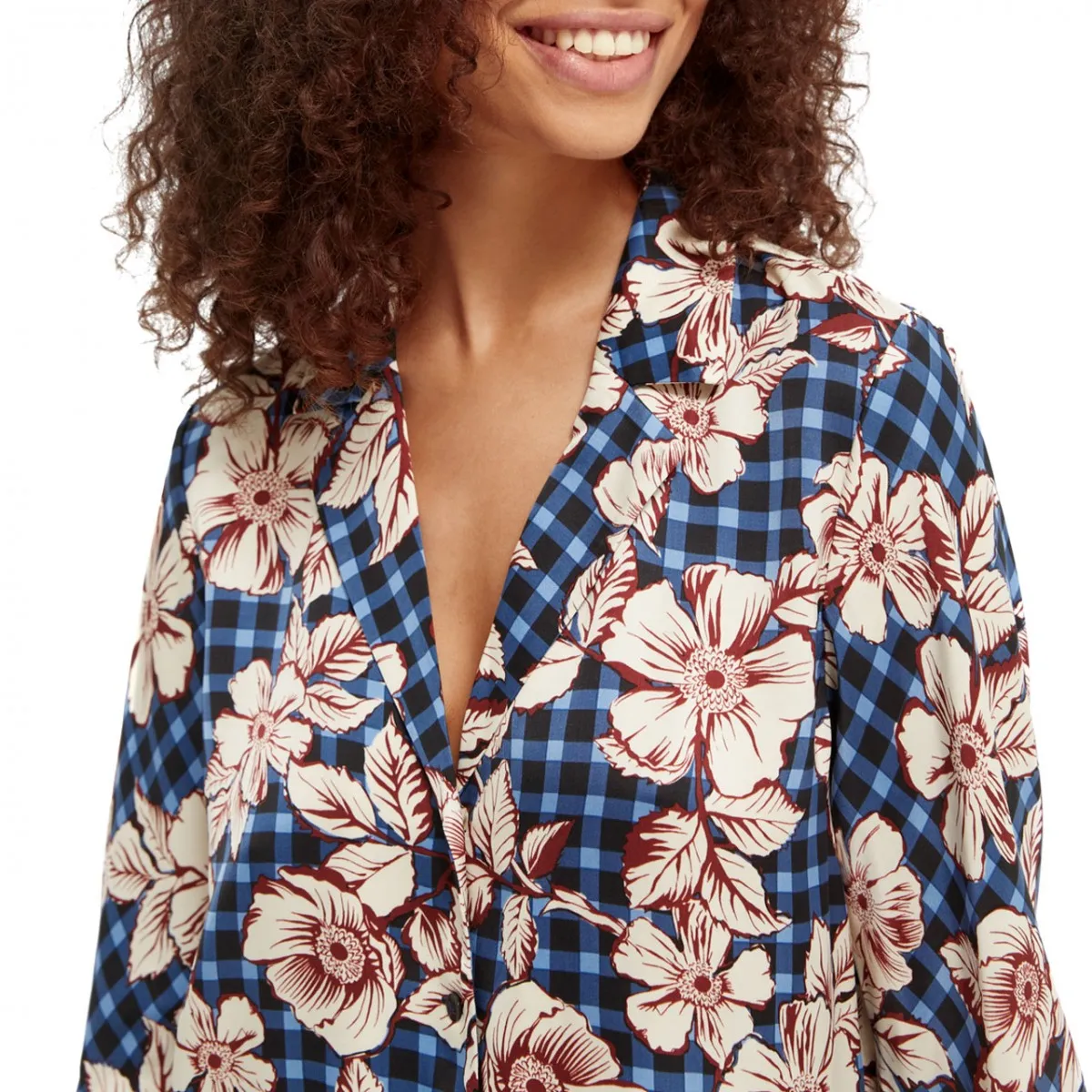 Camicia Regular Fit Con Colletto Hawaiano, Blu