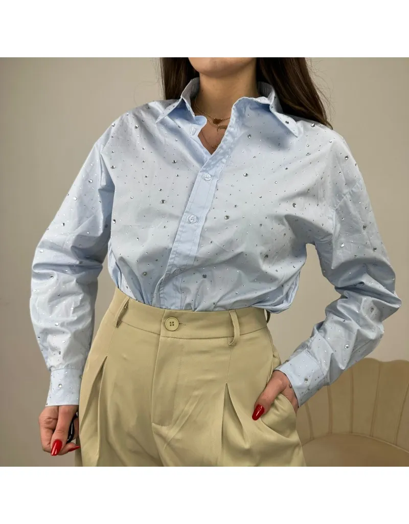CAMICIA STAR SHINE AZZURRA