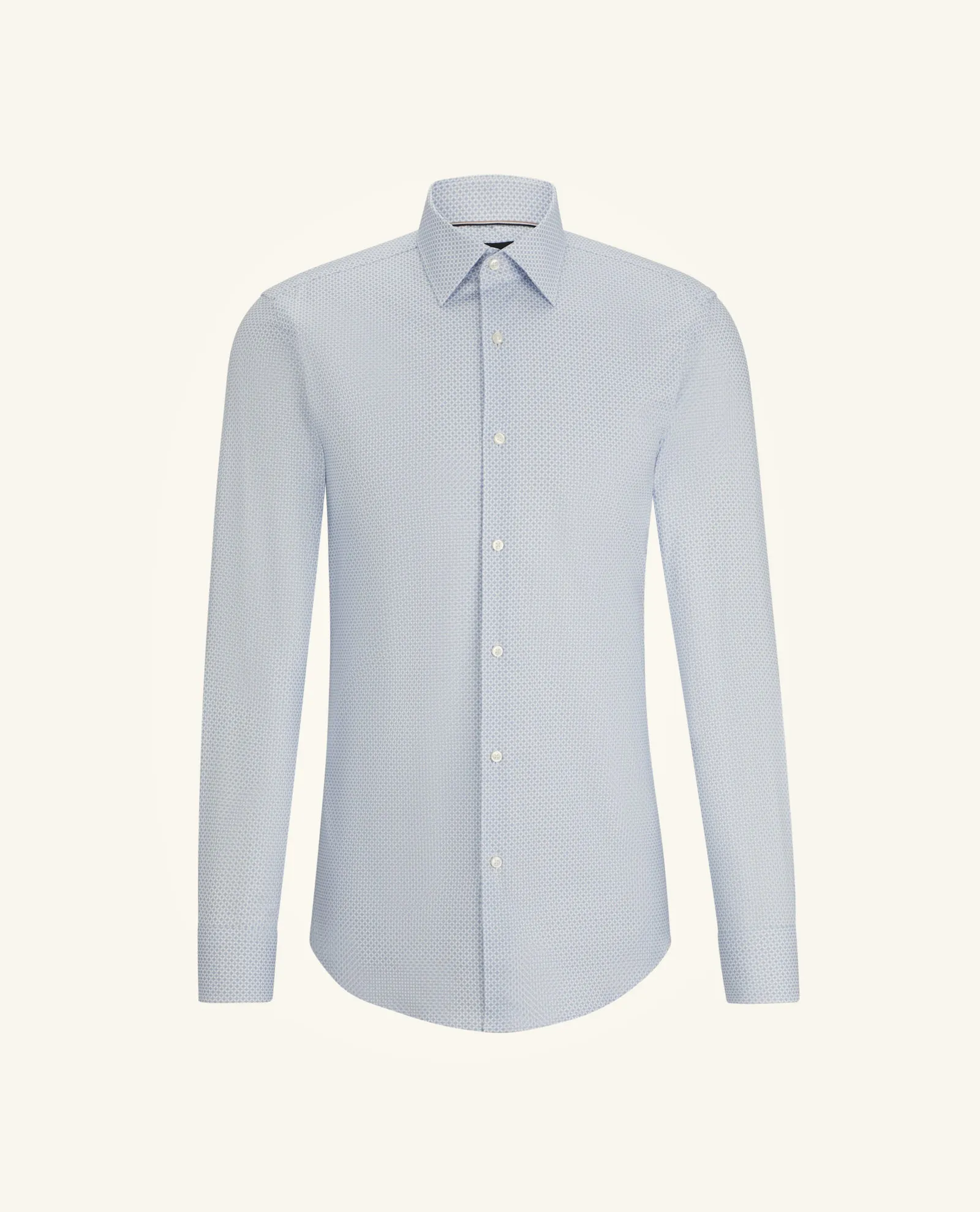 Camicia uomo Boss slim fit in dobby di cotone