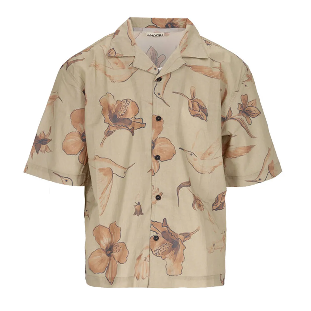 Camicia Uomo Madson Hawaii Beige Multicolor
