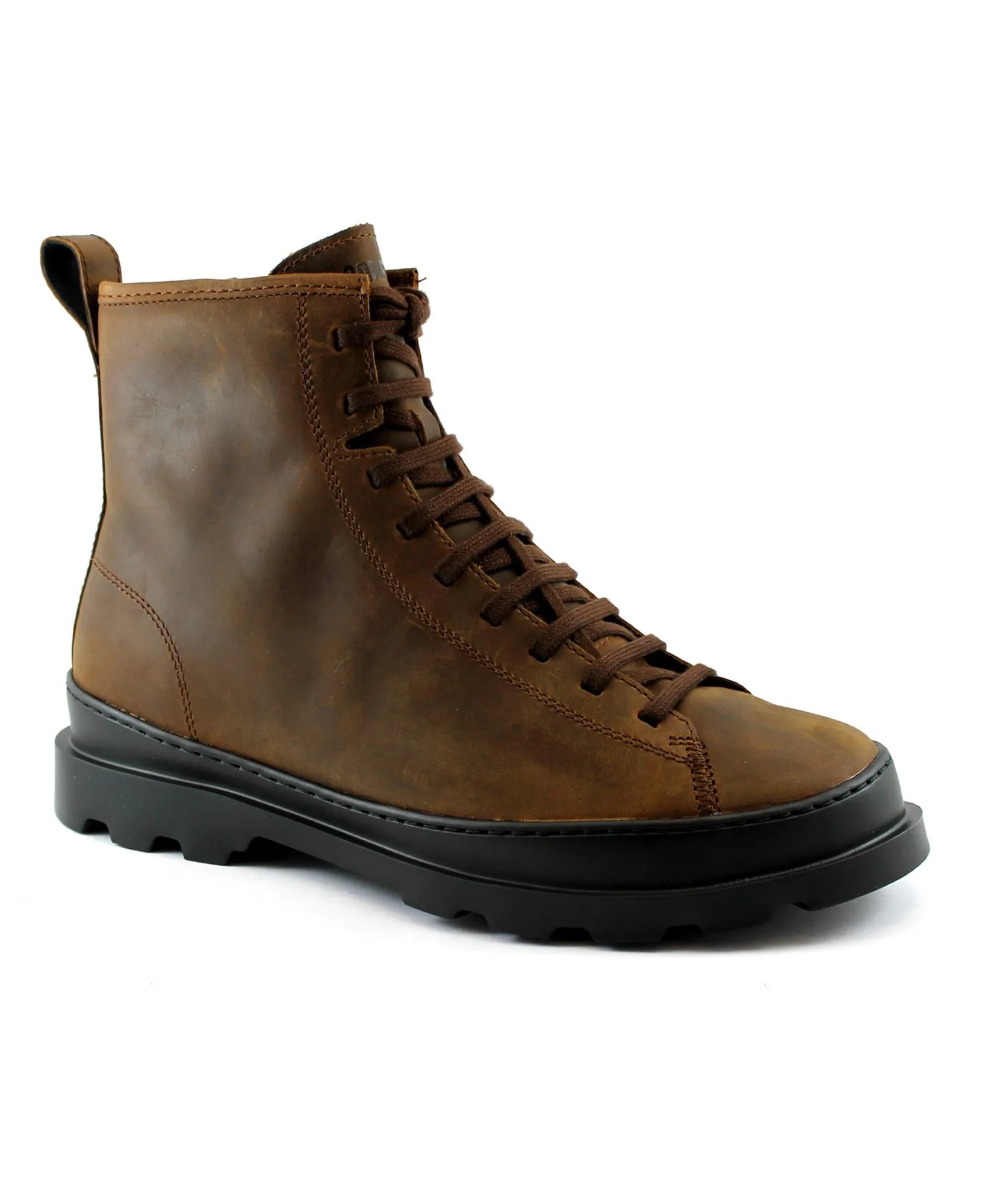 CAMPER BRUTUS K300245 brown marrocne scarpe uomo scarponcini lacci zip pelle
