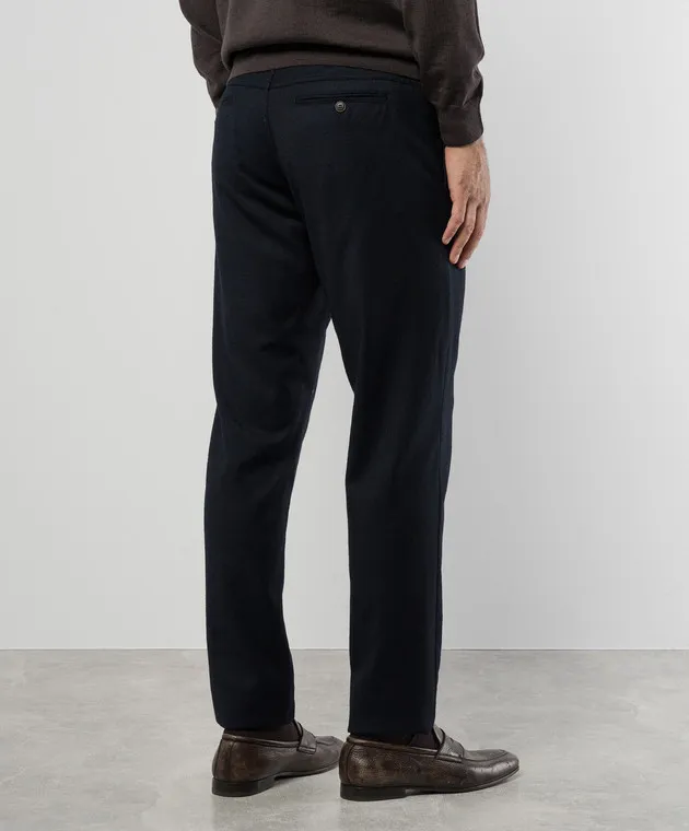 Canali Pantaloni blu in lana AR03472V1659