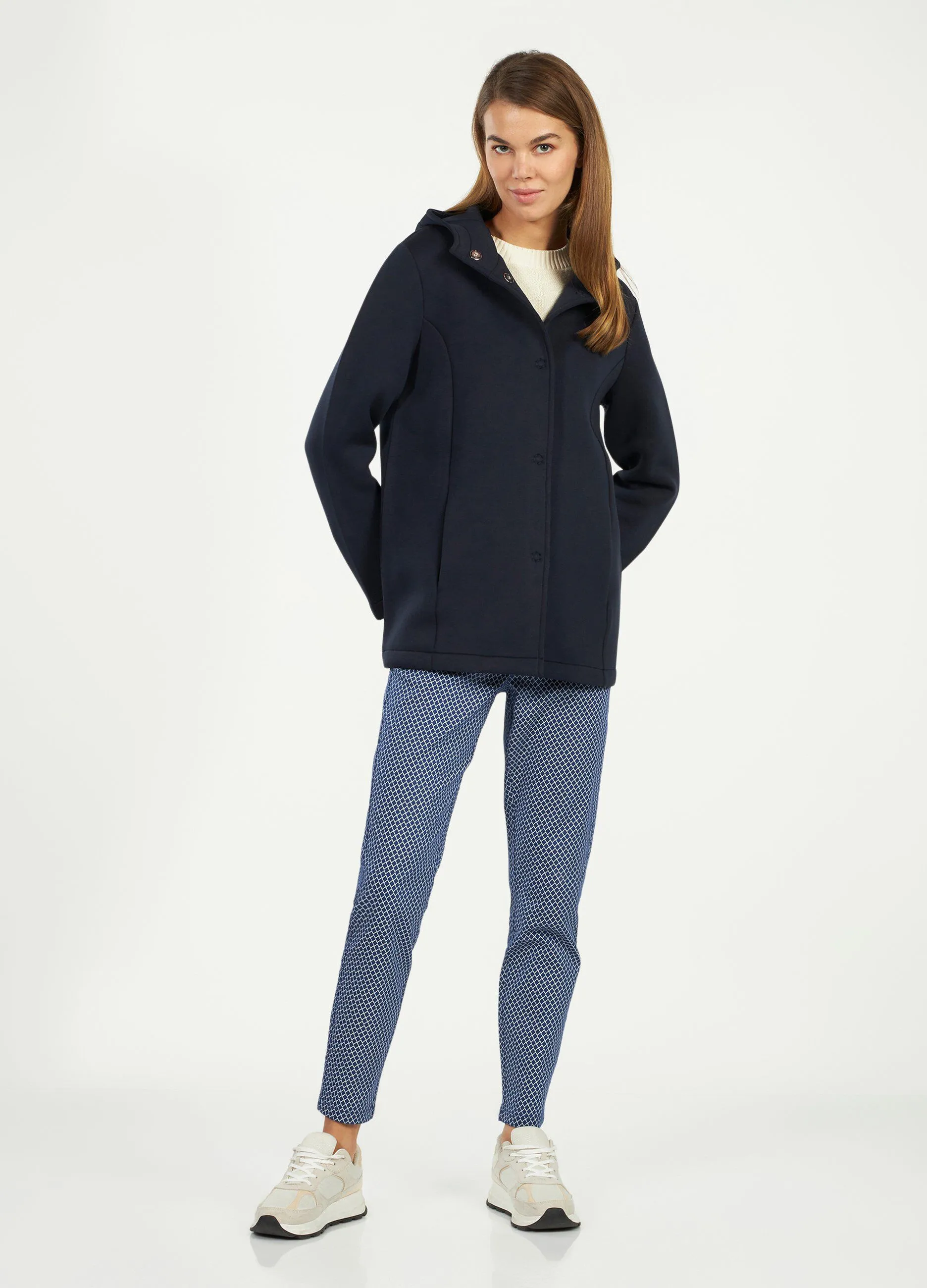 Cappotto con cappuccio donna