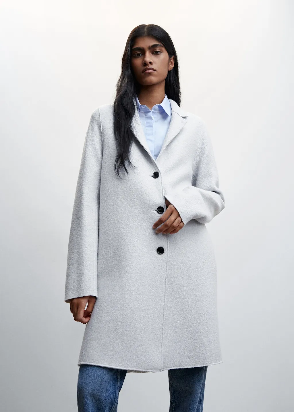 Cappotto lana bottoni