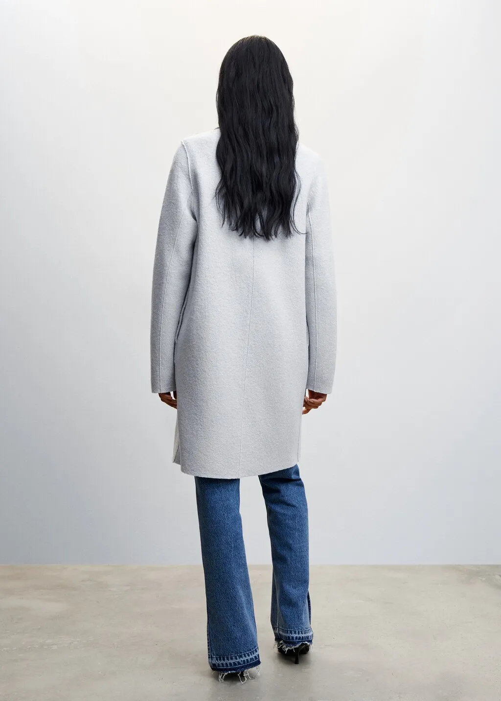 Cappotto lana bottoni