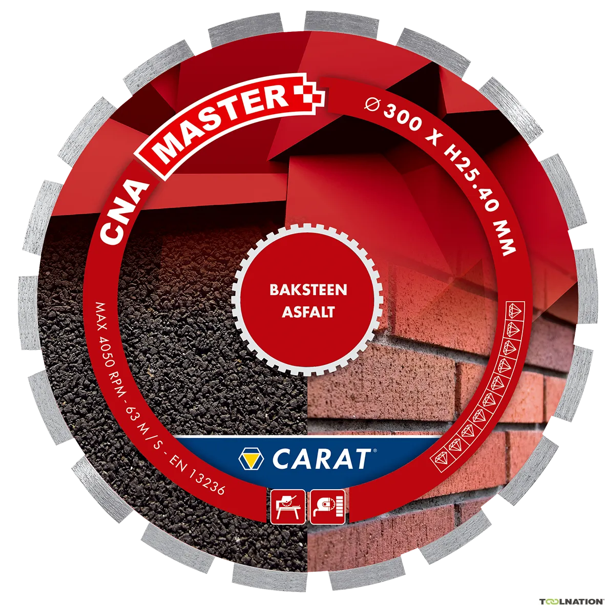 Carat CNAM350400 Lama diamantata BAKSTEEN / ASFALT CNA MASTER 350x25,4MM