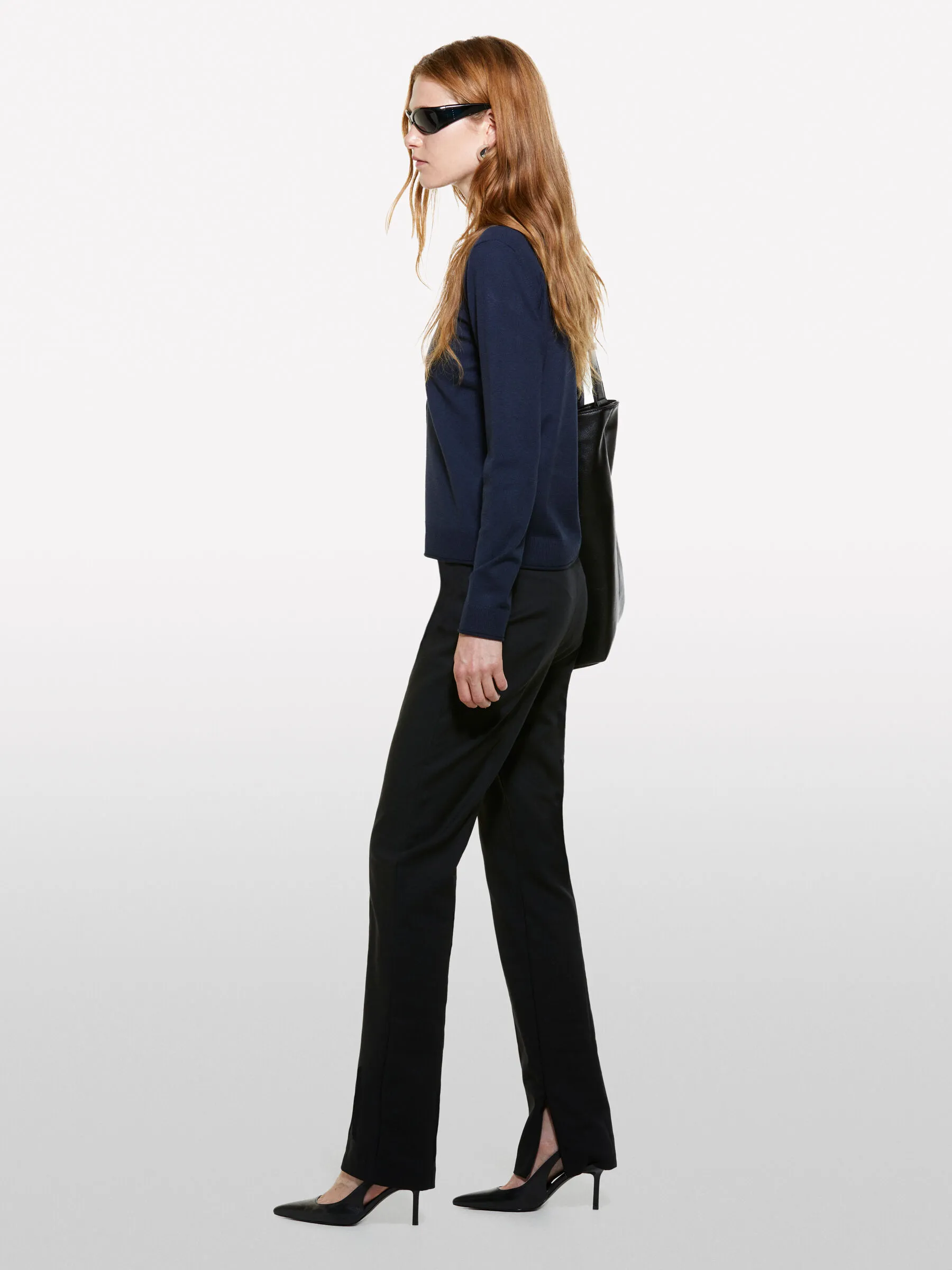 Cardigan blu scuro regular fit