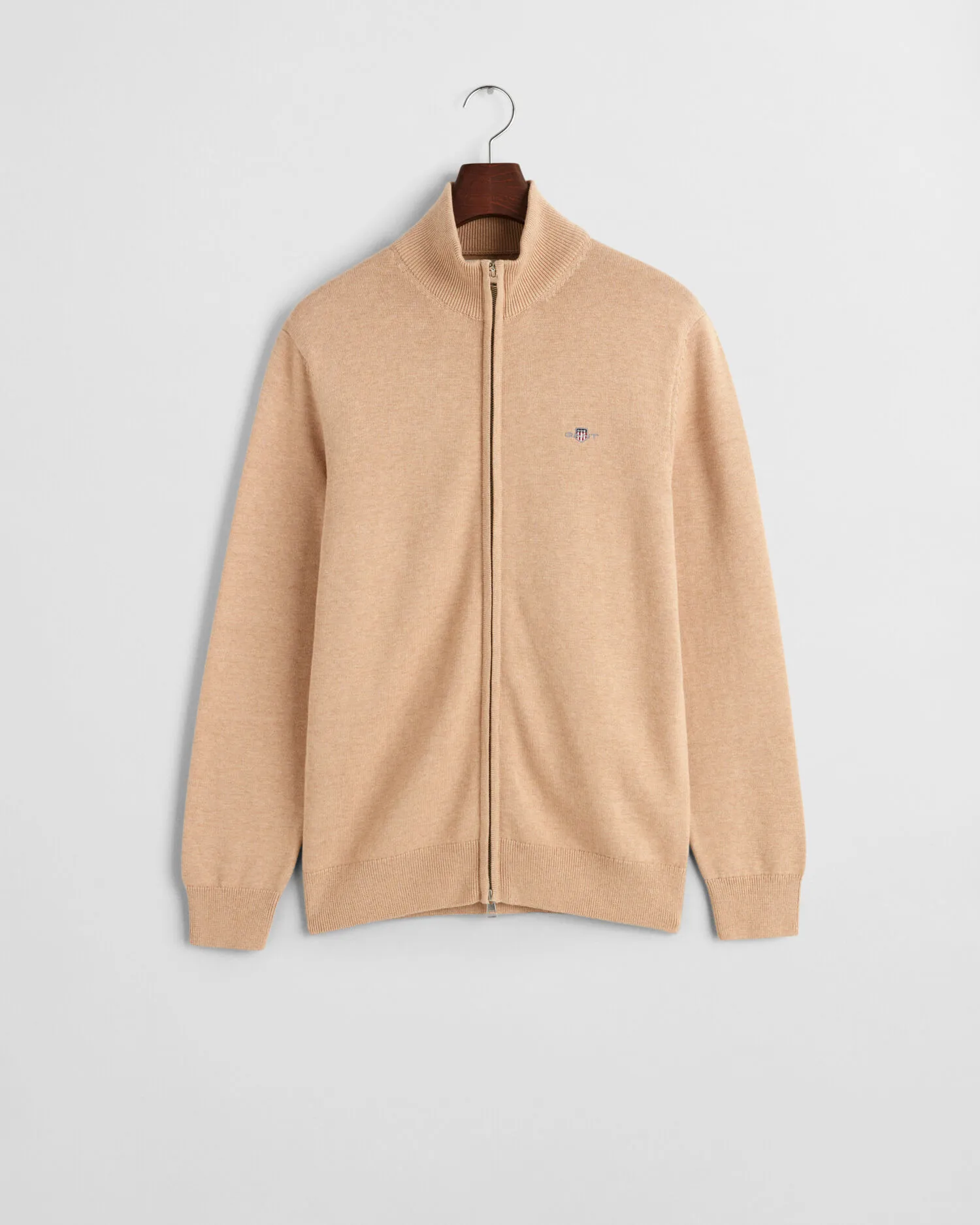 Cardigan Casual in cotone con zip    