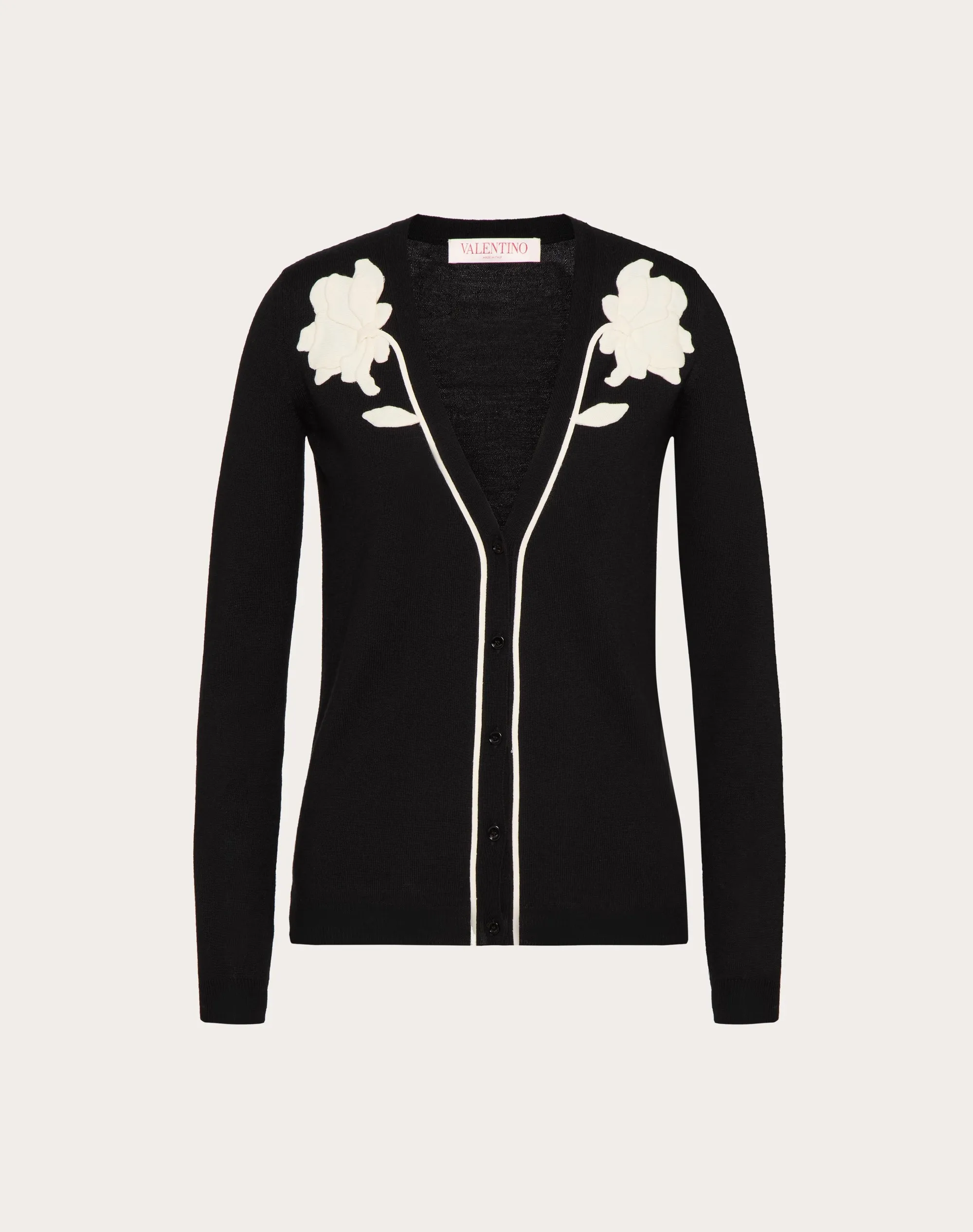 CARDIGAN IN LANA RICAMATO