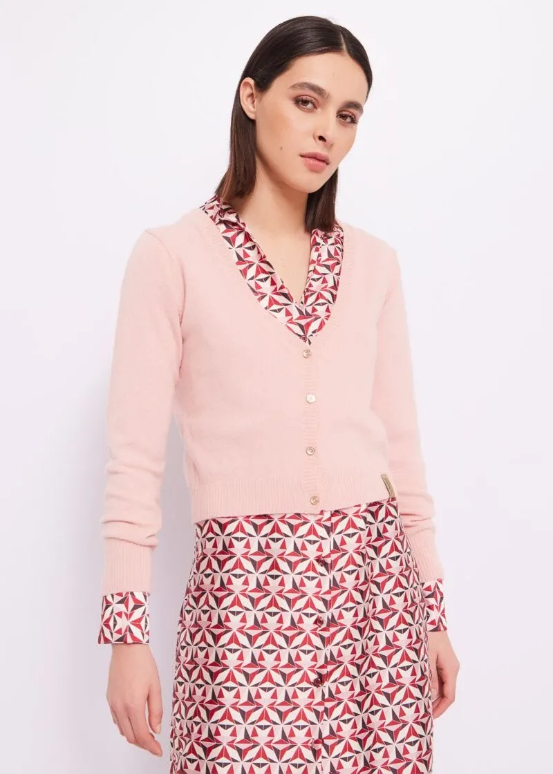 Cardigan in misto lana e cashmere
