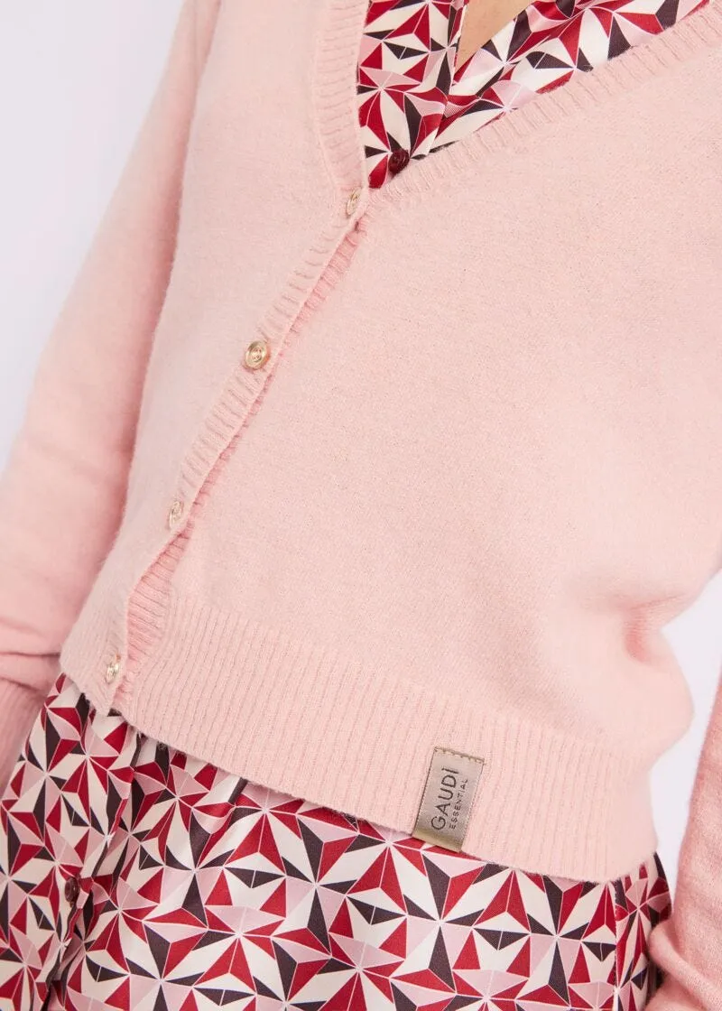 Cardigan in misto lana e cashmere
