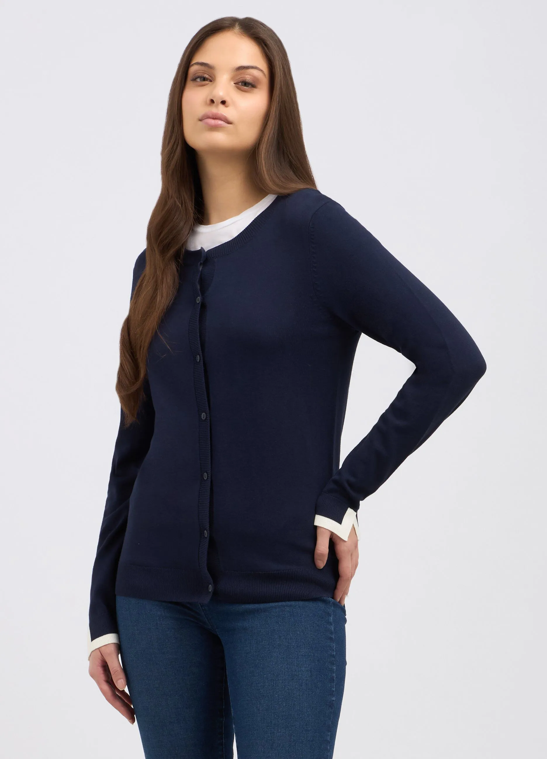 Cardigan in misto viscosa donna