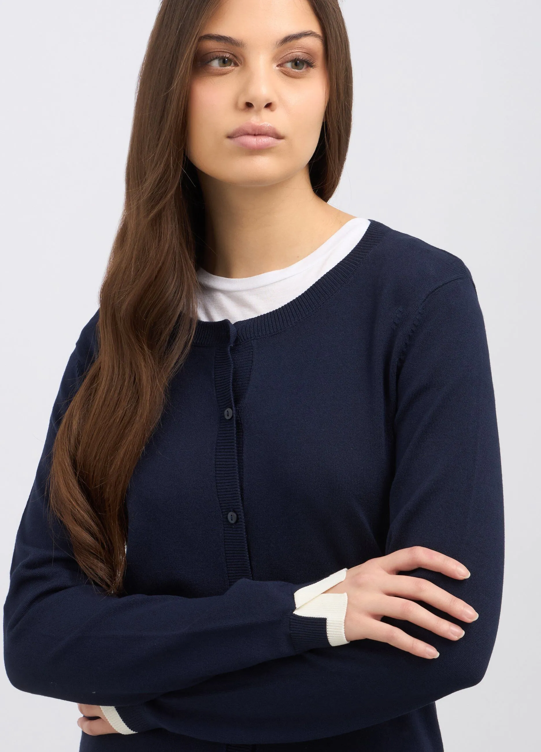 Cardigan in misto viscosa donna