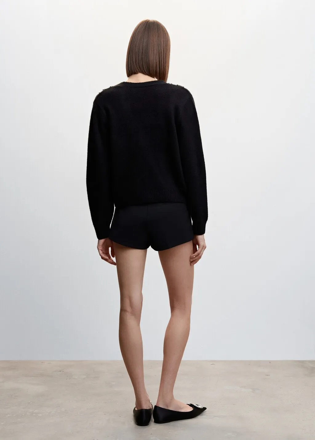 Cardigan maglia dettagli metallizzati