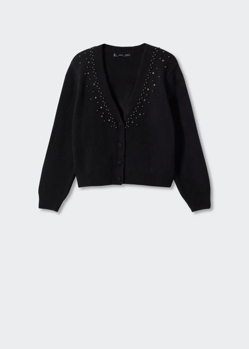 Cardigan maglia dettagli metallizzati