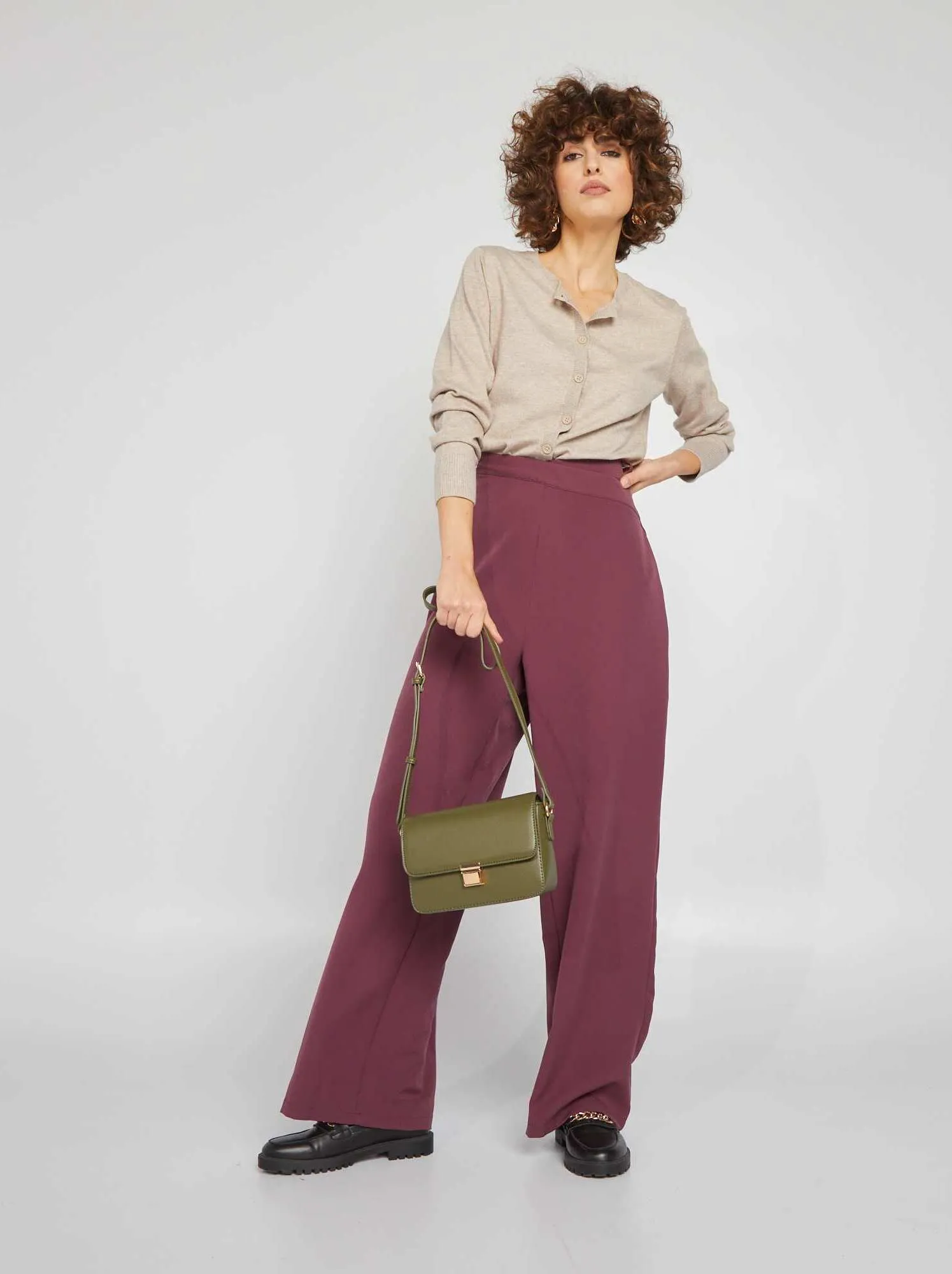 Cardigan maniche lunghe - BEIGE