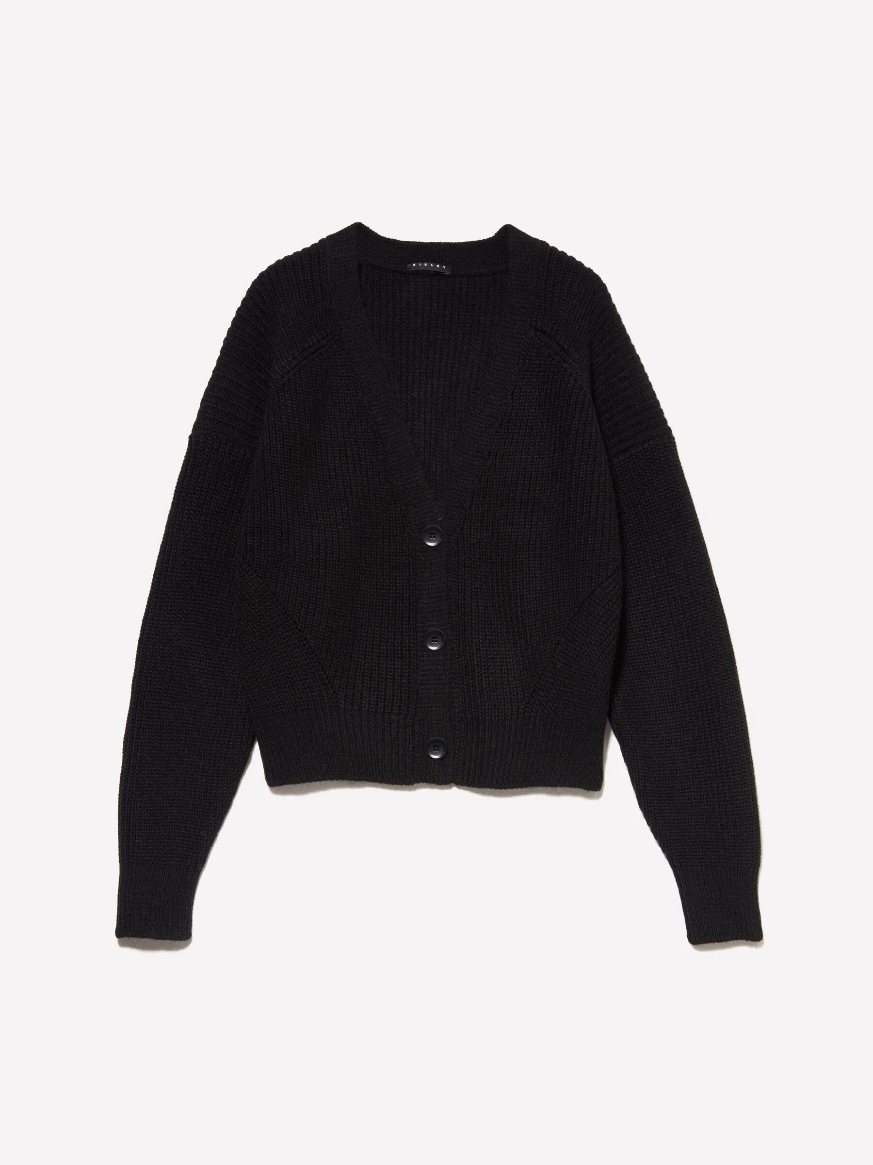 Cardigan nero over fit