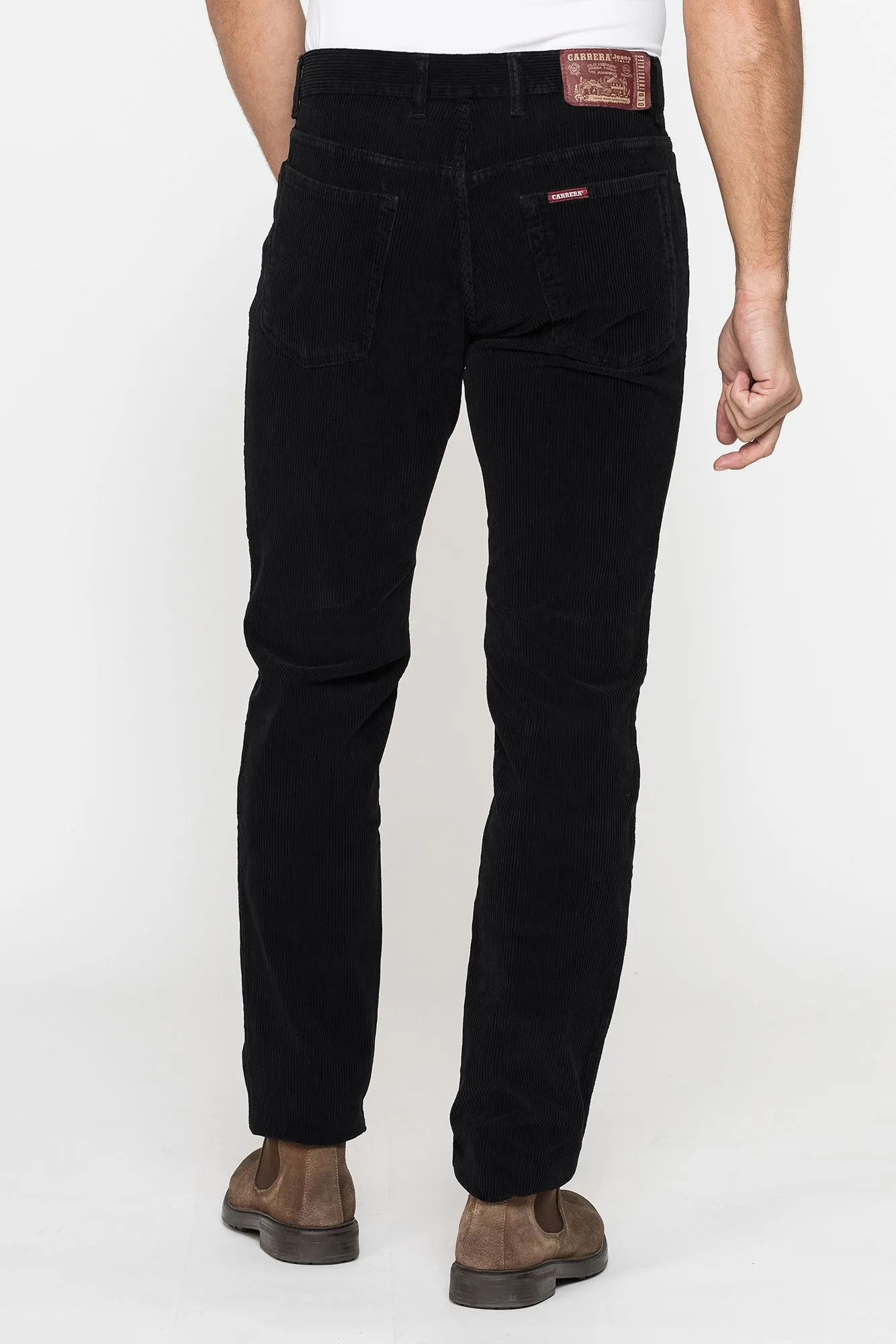 Carrera  ---------    ------------Pantalone in velluto 500 righe mod. 700 regolare - nero