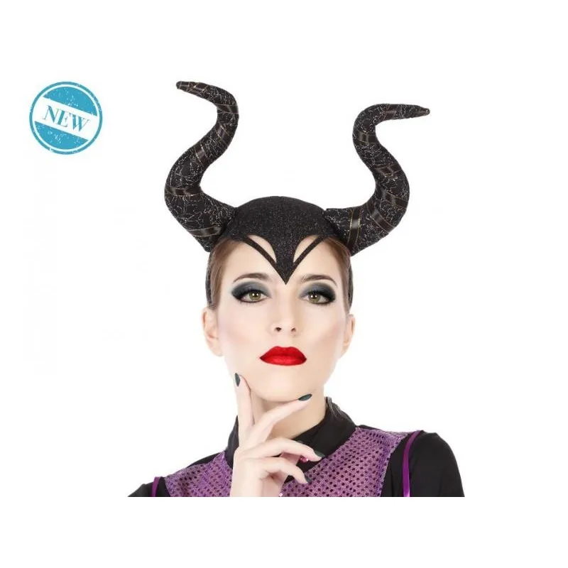 Cerchietto malefica con corna donna maleficent
