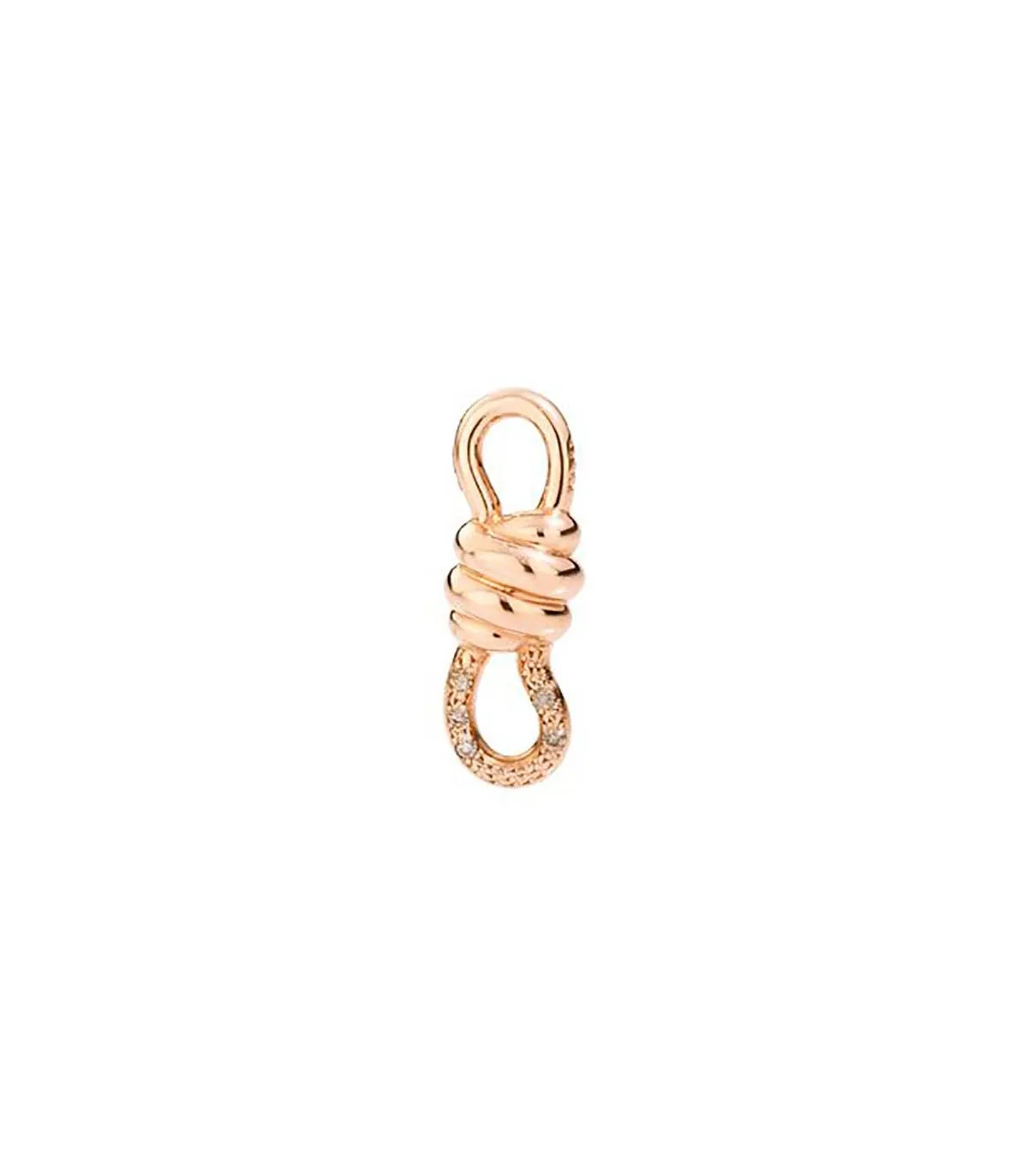 Ciondolo Donna Dodo Nodo Oro Rosa 9Kt e Diamanti DMKNOT/9/BR/K