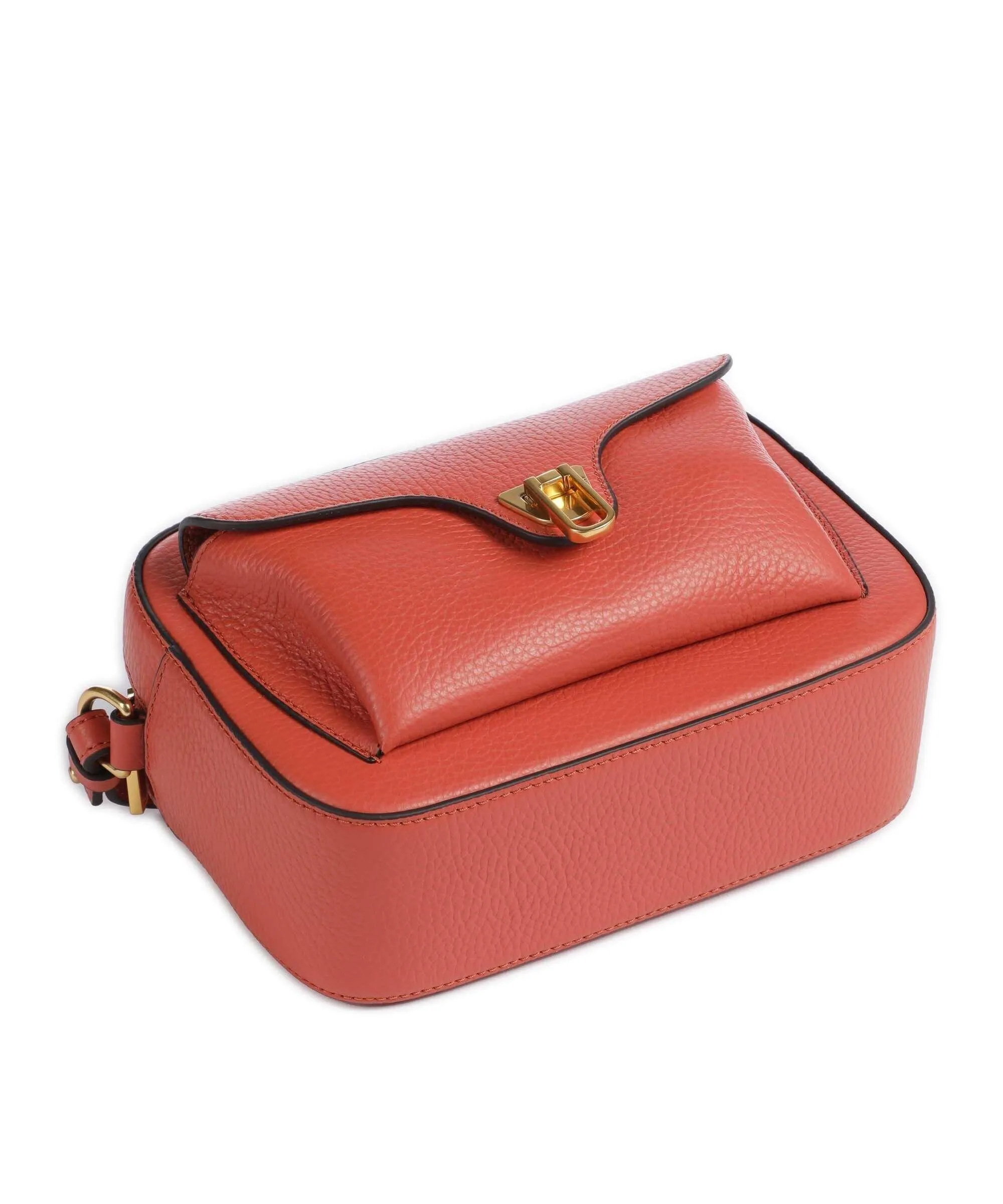  Coccinelle Beat Soft Borsa a tracolla pelle di vacchetta grana corallo  