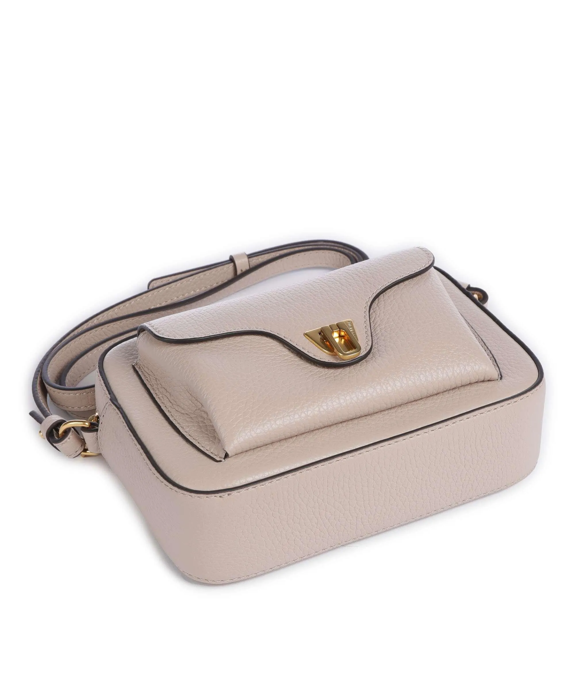  Coccinelle Beat Soft Borsa a tracolla pelle di vacchetta grana nude  