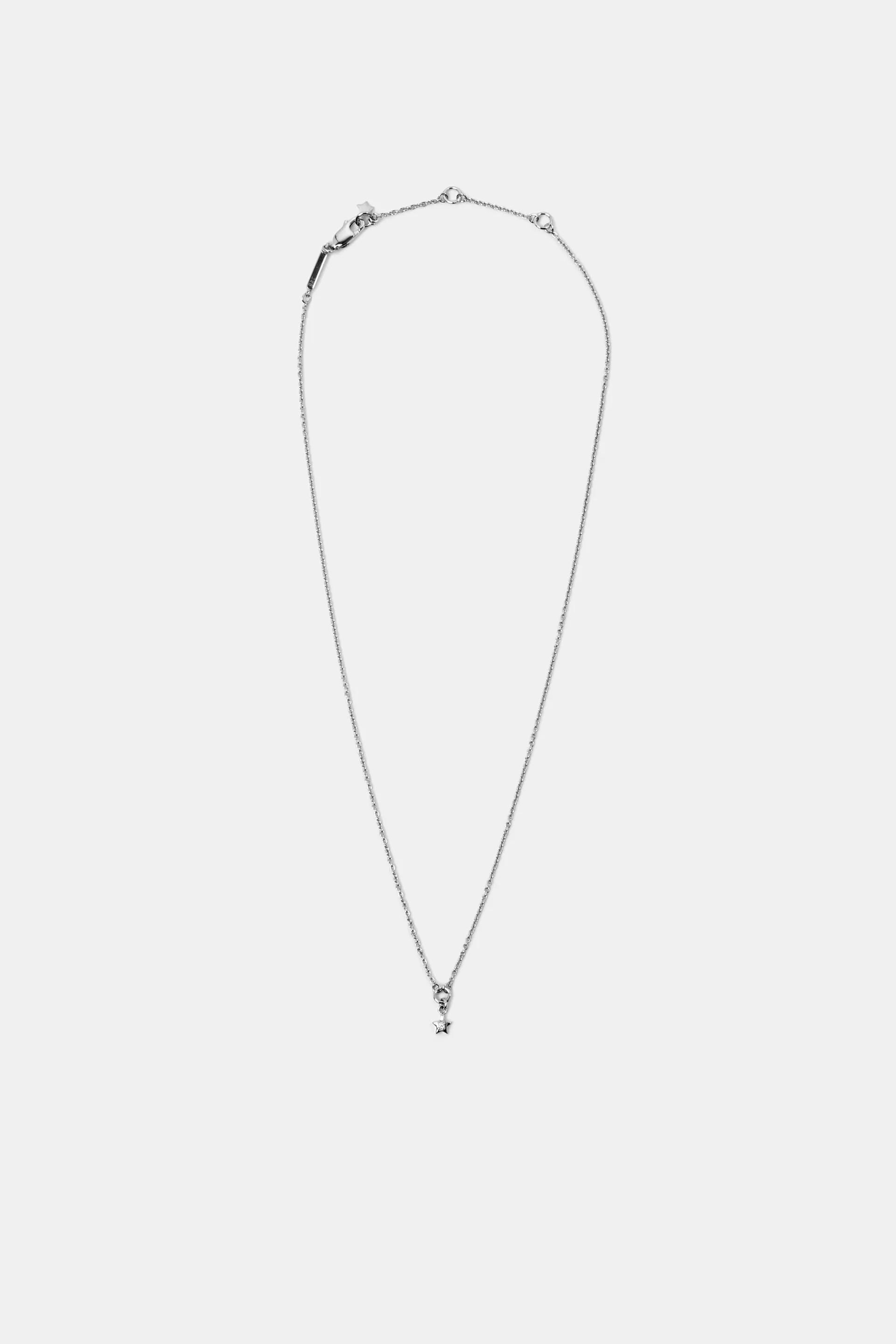 Collana delicata con diamanti in argento sterling