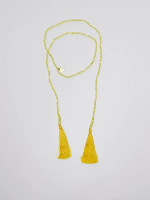 Collana donna Maliparmi con nappina Giallo