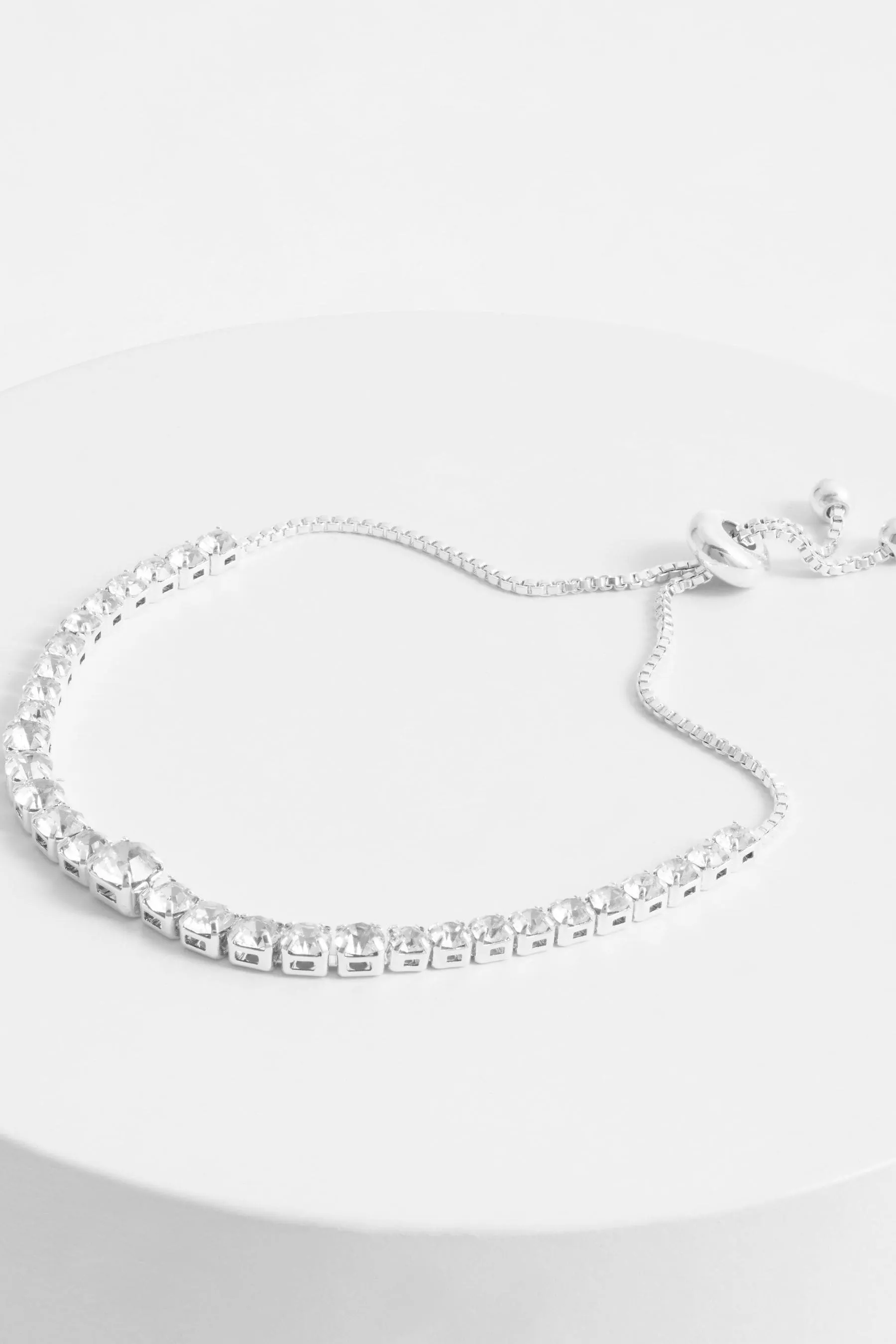 Colore argento  - Bracciale luccicante in scala