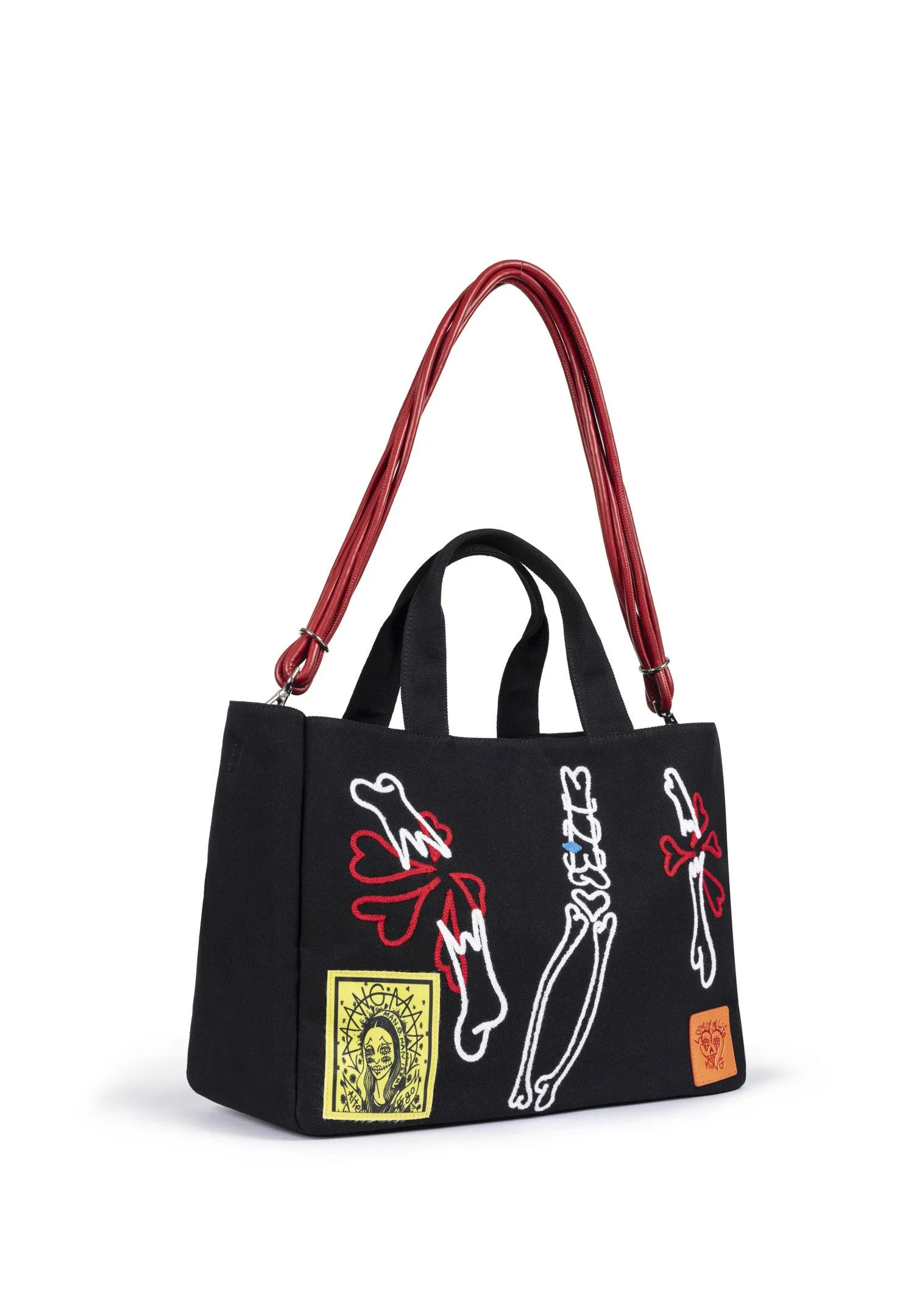 CONTRAST EMBROIDERED - Borsa a mano