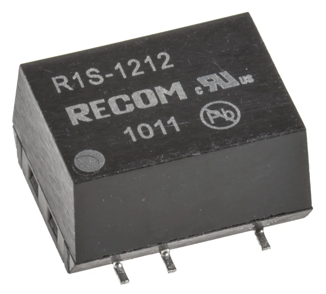 Convertitore c.c.-c.c. 1W, Vin 10,8 → 13,2 V c.c., Vout 12V cc, 1kV cc