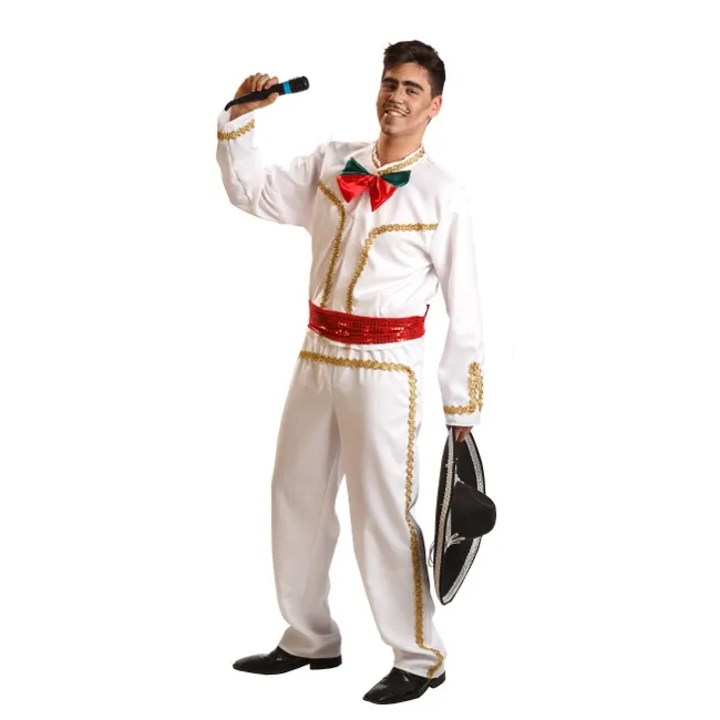 Costume da mariachi bianco per uomo