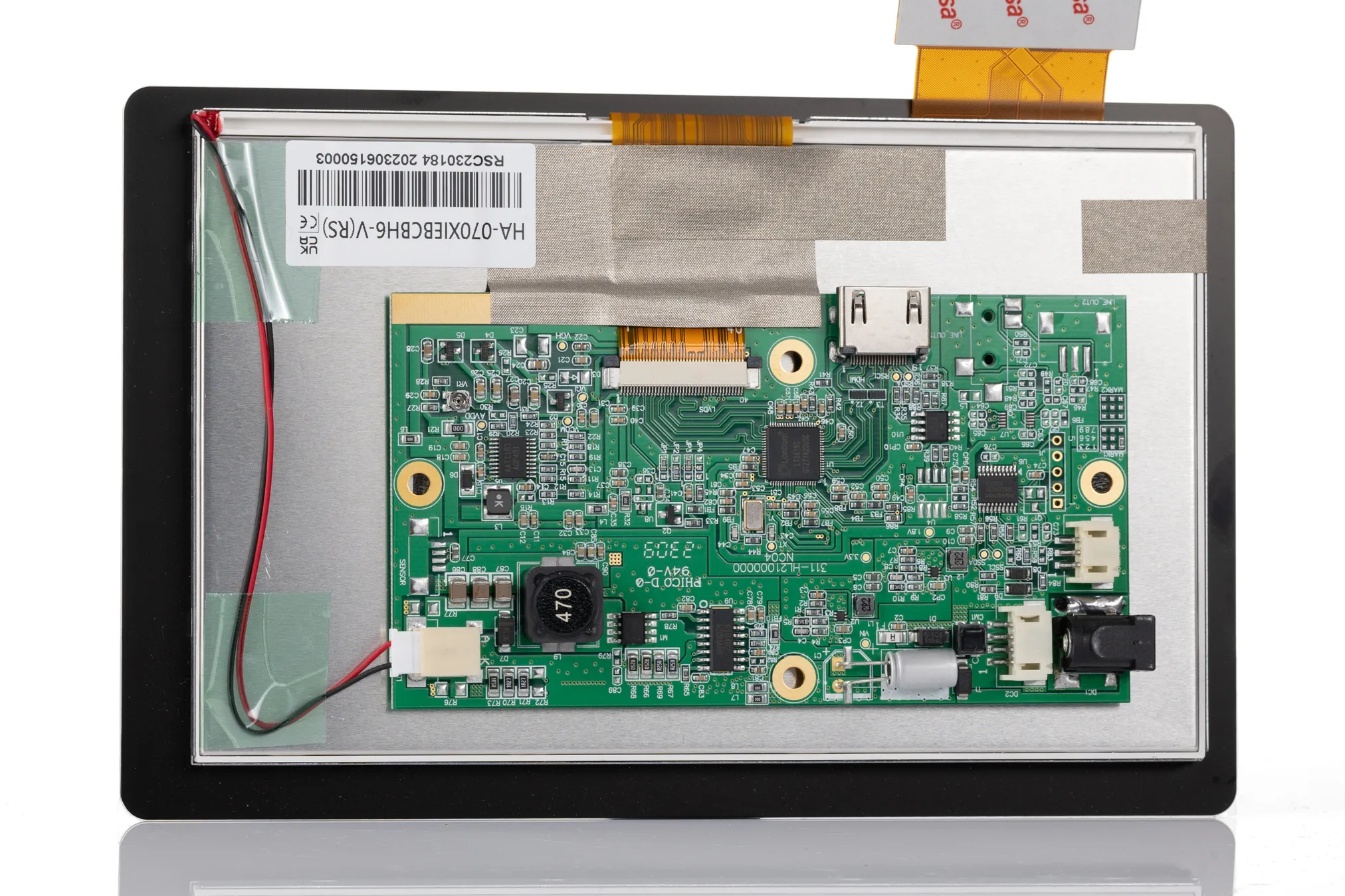 Display LCD TFT RS PRO, 7poll, interfaccia HDMI, 1024 x 600pixels, touchscreen