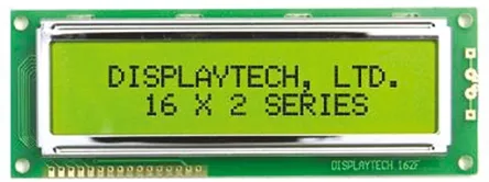 Display monocromatico LCD Displaytech, Alfanumerico, 2x16 caratteri